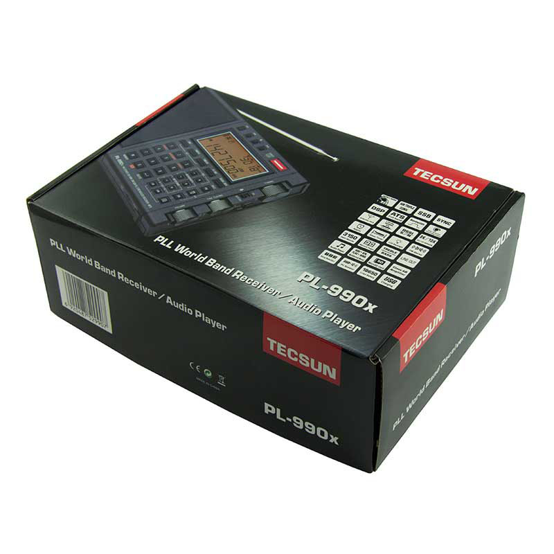 Tecsun PL-990x цифровой FM/AM/SSB СВ/КВ/УКВ радиоприемник с MP3 плеером